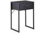 Livetastic Nachtschrank, Schwarz, Metall, Holzwerkstoff, 1 Schublade(n) Schubladen, 41x60x30 cm, Schlafzimmer, Nachttische