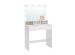 Boxxx Schminktisch, Weiß, Glas, Holzwerkstoff, 2 Schublade(n) Schubladen, rechteckig, Wange, 40x140x80 cm, Schlafzimmer, Schminktische