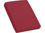Spannbettlaken KUM "Frottee Spannbetttuch", rot (bordeaux), L:200cm, Frottee, Obermaterial: 100% Polyester, Bettlaken, Spannbettlaken, bis ca. 30 cm Matratzenhöhe, weich & kuschelig