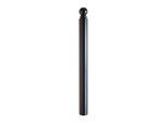 Schake Stilpoller Typ 485B, ortsfest, zum Einbetonieren, Ø 82mm + Kugelkopf, beschichtet, mattschwarz)