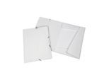 Eichner PP-Collegemappen A4 + 3 Flügelklappen und Eckspann-Gummi weiss (9038-00741)