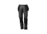 Mascot Hose mit Hängetaschen Gr.82C51 dunkelanthrazit/schwarz aus geringem Gewicht Stoff, 17631-442-1809-82C51)