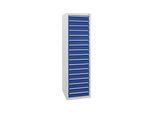 Stumpf Schubladenschrank Serie STS 410, 17 Schubladen enzianblau (17x100mm) ; Stumpf Metall (7105174)