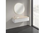 Villeroy und Boch Antao Sideboard K41003GF 120x26,8x50cm, Waschbeckenplattenfarbe botticino, glossy white lacquer