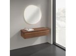 Villeroy und Boch Antao Sideboard K41102HM 120x26,8x50cm, Waschbeckenplattenfarbe warm walnut, warm walnut