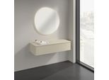 Villeroy und Boch Antao Sideboard K41000HJ 120x26,8x50cm, Waschbeckenplattenfarbe Lack, silk grey matt lacquer