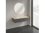 Villeroy und Boch Antao Sideboard K41103GK 120x26,8x50cm, Waschbeckenplattenfarbe botticino, anthracite matt lacquer