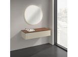 Villeroy und Boch Antao Sideboard K41002HJ 120x26,8x50cm, Waschbeckenplattenfarbe warm walnut, silk grey matt lacquer