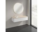 Villeroy und Boch Antao Sideboard K41003MT 120x26,8x50cm, Waschbeckenplattenfarbe botticino, white matt lacquer