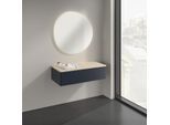 Villeroy und Boch Antao Sideboard K40003HG 100x26,8x50cm, Waschbeckenplattenfarbe botticino, midnight blue matt lacquer