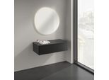 Villeroy und Boch Antao Sideboard K40000PD 100x26,8x50cm, Waschbeckenplattenfarbe Lack, black matt lacquer