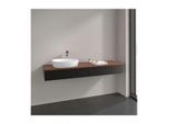 Villeroy und Boch Antao Waschtisch-Unterschrank K15012PD 160x19x50cm, Waschbeckenplattenfarbe warm walnut, black matt lacquer