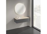 Villeroy und Boch Antao Sideboard K40103GK 100x26,8x50cm, Waschbeckenplattenfarbe botticino, anthracite matt lacquer