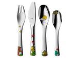 WMF Kinderbesteck Janosch, Metall, 4-teilig, 15.5x3.7x21.5 cm, Füttern, Kinderbesteck