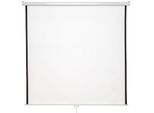 tectake® Beamer-Leinwand, ausziehbar, verschiedene Formate, Doppelschicht-Gewebetuch, faltenfrei