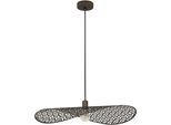 EGLO Hängeleuchte "SWABY Pendellampe - Stahl - E27 - 1X60W - IP20", bronze, 1, Ø 80cm H: 200cm, 1 Stk., Leuchten, Hängelampe, Deckenlampe, Wohnzimmer, Esszimmer, H200 x Ø80 cm, Hängeleuchte