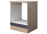 Herdumbauschrank Shadow ca. 60x85x60 cm Grau/Eiche