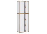 Aktenschrank Salia B60 Weiß/Honigeiche