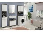 Badezimmer Scout 4-tlg. ca. 160 cm Anthrazit/Weiß