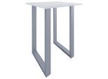 Bartisch XONA Silber/Weiß ca.80x102x80cm