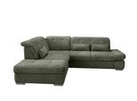 Ecksofa Dalida Dunkel Grün Chenille m. Bettkasten