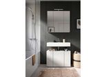 Badezimmer Vira mit LED ca. 82 cm 2-tlg. Weiß hochgl.