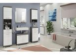 Badezimmer Scout 5-tlg. ca. 134 cm Anthrazit/Weiß