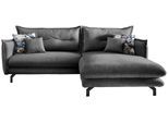 Wohnlandschaft Lava Grau Velours