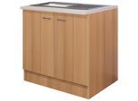Spülenunterschrank in Buchefarbe 'Nano'