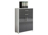 Aktenschrank Office Edition Weiß/Anthrazit