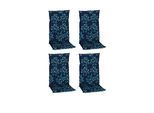 Hochlehner Auflagen Bunde 4er- Set ca. 118x50 cm Blau