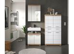 Badezimmer Wave 3-tlg. ca. 134 cm Eiche/Weiß