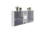 Aktenschrank Office Edition Sw Set 8 Weiß/Anthrazit