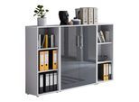 Aktenschrank Office Edition Sw Set 2 niedrig Grau/Anthrazit