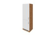 Held Kühlschrank-Umbauschrank Kombi ca. 60 cm Weiß/Eiche