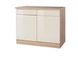 Küchenunterschrank "Cardiff" Creme/Eiche