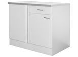 Küchenunterschrank in Weiss B/H/T: CA: 110/85/57 CM