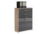Aktenschrank Office Edition Sonoma Eiche/Anthrazit
