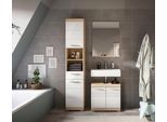Badezimmer Lambada 3-tlg. ca. 97 cm Eiche/Weiß