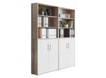 Aktenschrank Office Edition Sw Set 11 Weiß/Sonoma Eiche