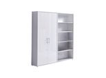 Aktenschrank Office Edition Sw Set 1 hoch Grau/Weiß