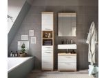 Badezimmer Lambada 3-tlg. ca. 97 cm Eiche/Weiß