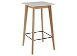Bartisch Wohnling ca. 60x110x60 cm Weiß/Eiche