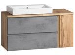 Waschtischkombi Varese ca.105x65,5x47cm Eiche/Grau