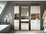 Badezimmer Lambada 4-tlg. ca. 165 cm Eiche/Weiß