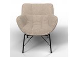 Sessel Robin Beige Webstoff