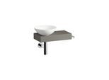 Laufen PICCOLO NOVO Waschplatz H561PN47071111 555x320x400 mm, Ablage rechts, mit einem Hahnloch, ohne Überlauf, Farbe: Gravel Matt