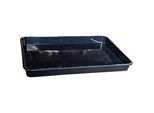 Auffangwanne für Kleingebinde, Volumen 10 l, stapelbar, B 390 x L 570 x H 50 mm, Polyethylen, schwarz