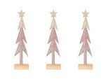Dekobaum CREATIV HOME "Baum", rosa, B:8cm H:31cm T:5cm, Dekofiguren, auf Holzbase