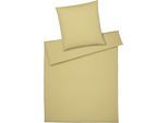 Bettwäsche ELEGANTE "Crisp", beige (flachs), B/L: 135cm x 200cm, 1 Stk., 1 Stk., Washed Cotton, B/L: 80cm x 80cm, 2 Stk., Washed Cotton, Obermaterial: 100% Baumwolle, Bettwäsche, Bettwäsche, angenehmes Hautgefühl
